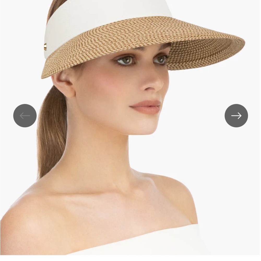 Eric Javits champ II Wide-Brimmed Visor Hat
